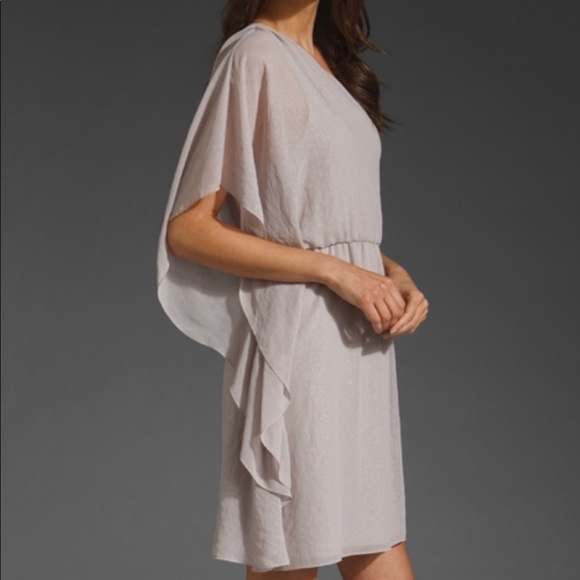 Alice + Olivia Dresses & Skirts - Alice + Olivia Side Drape Dress Grey Metal Greek